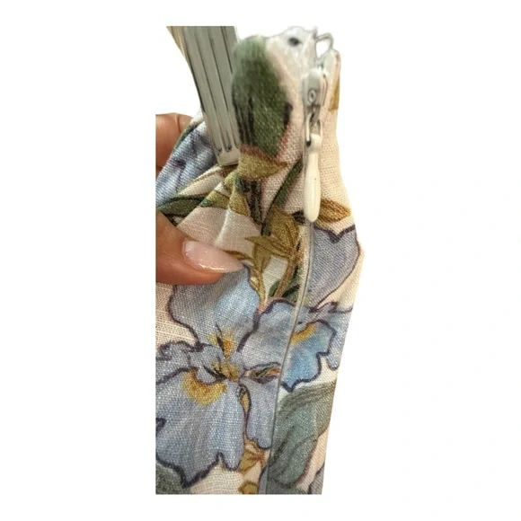 Amalie Leaf Print Trousers -size 14 - Picture 8 of 9